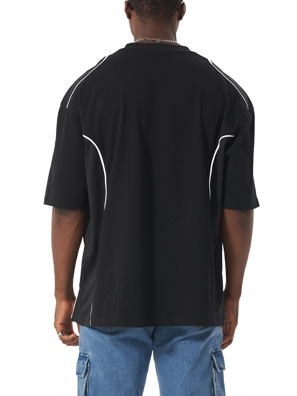 Contrast Piped Panel T-Shirt – Activewear | Tapstitch-4